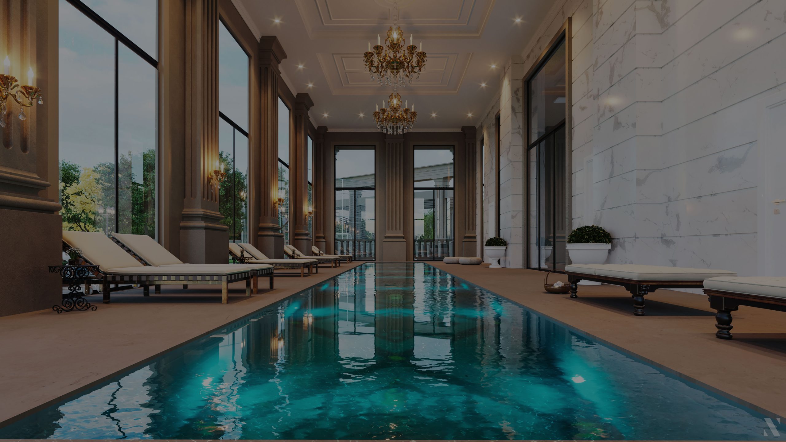 Heritage piscina coberta Edificio Heritage Cascavel