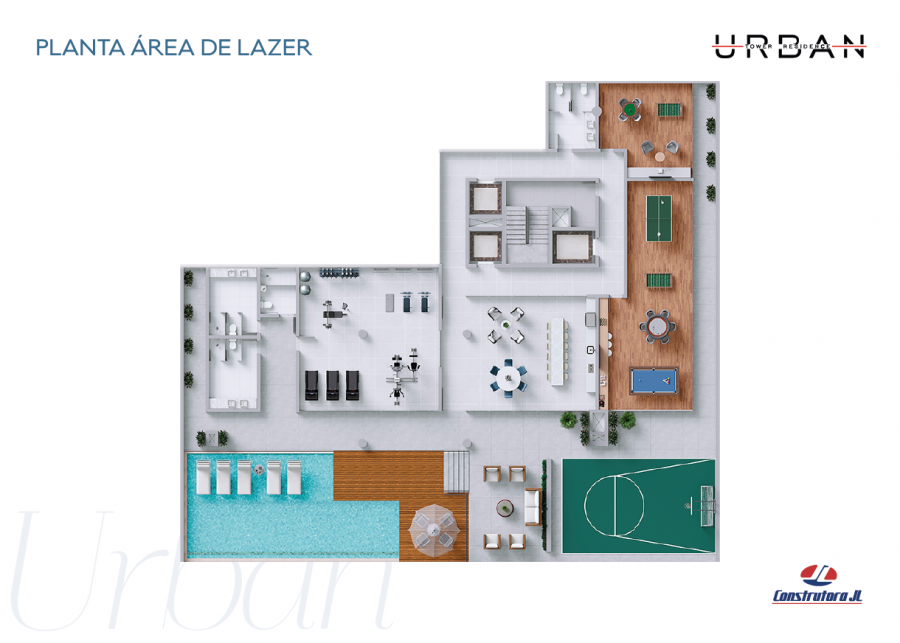 Edifício Urban Tower Cascavel - area de lazer