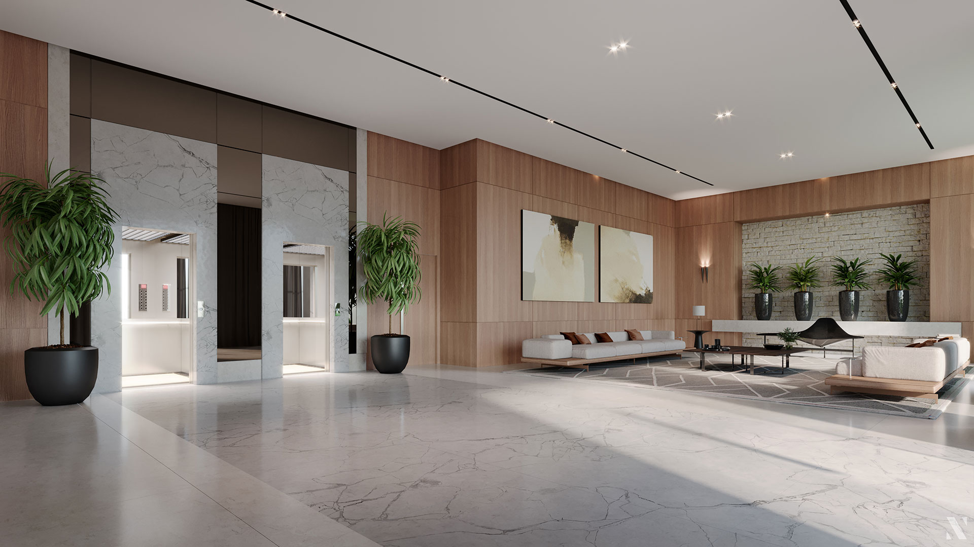 Lobby Soleil Residence