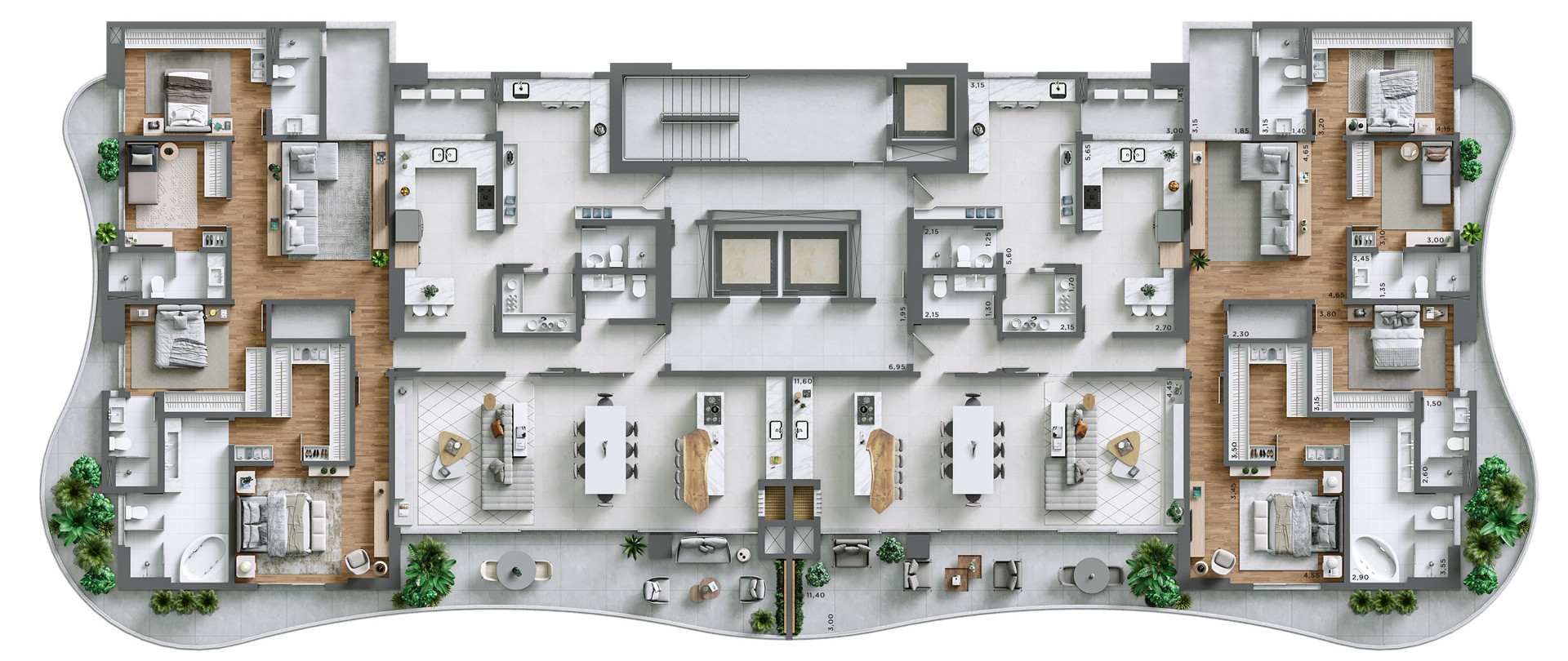Apartamento soleil residence