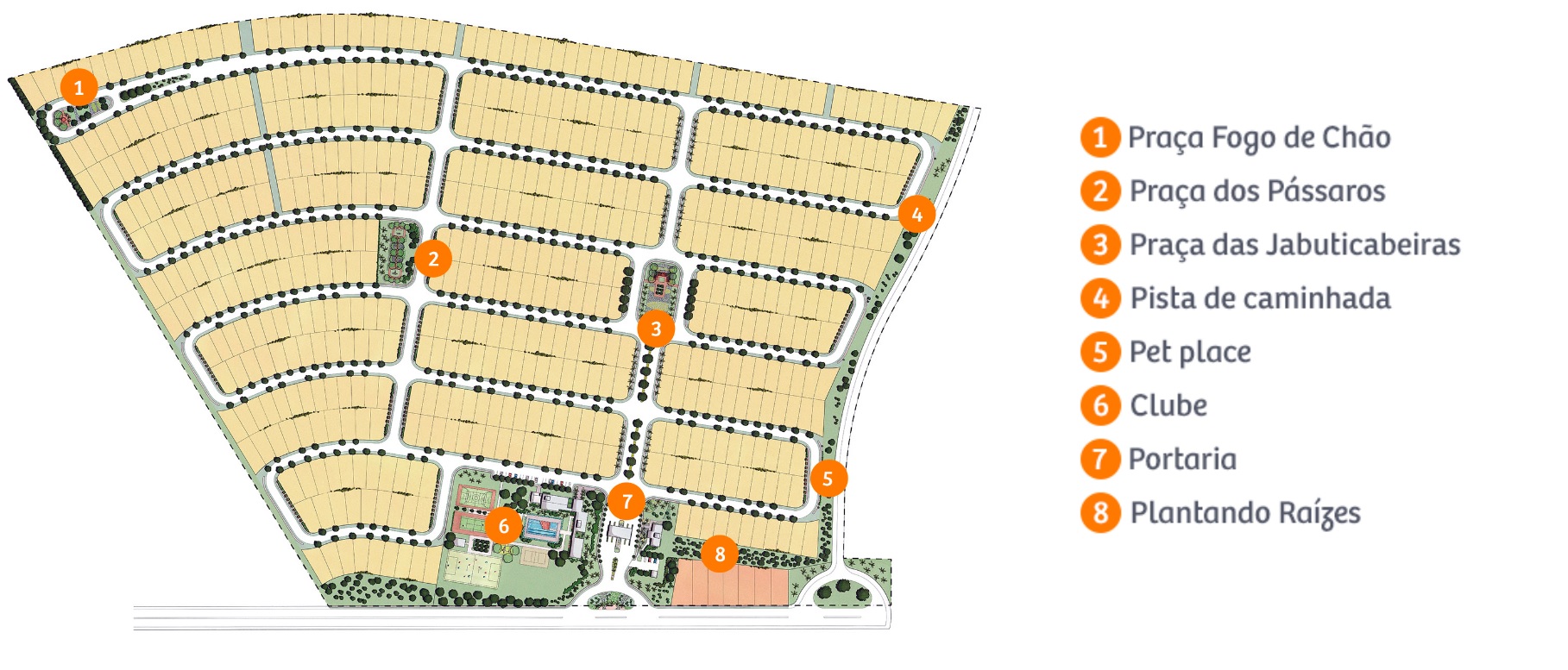 ALPHAVILLE TERRAS ALPHA CASCAVEL - Mapa com anotações MAPA DO CONDOMÍNIO TERRAS ALPHA 1