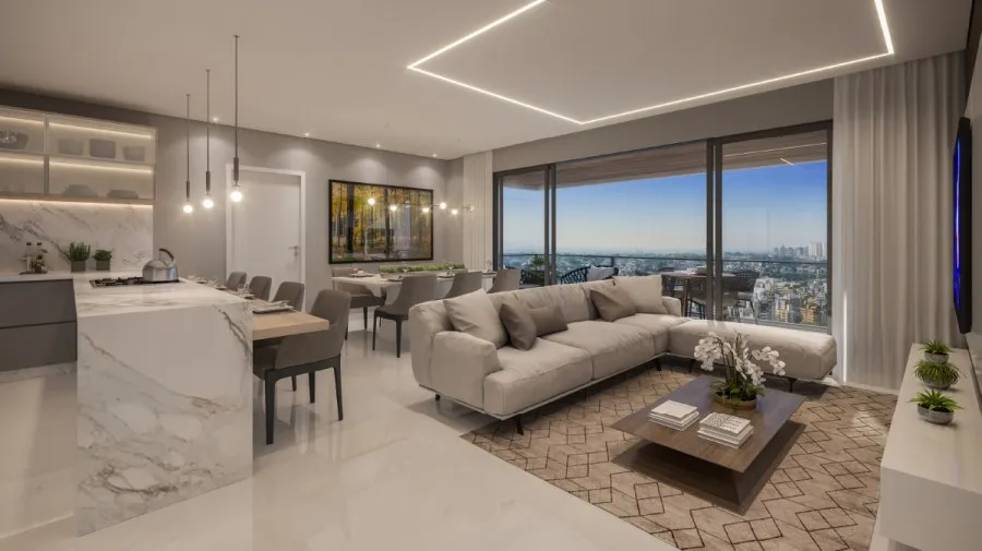 Sala de estar do Sunset home Cascavel Sala de estar do Sunset home Cascavel