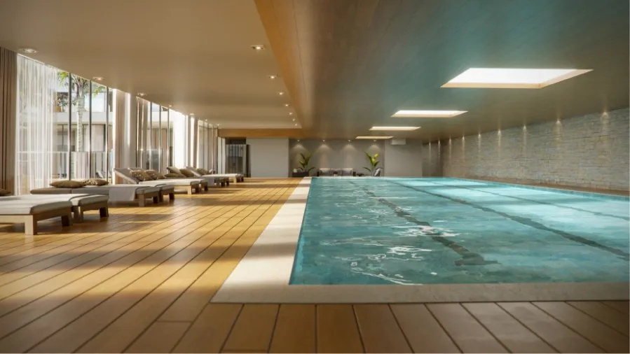 Piscina interna do edificio legacy Piscina interna do edificio legacy