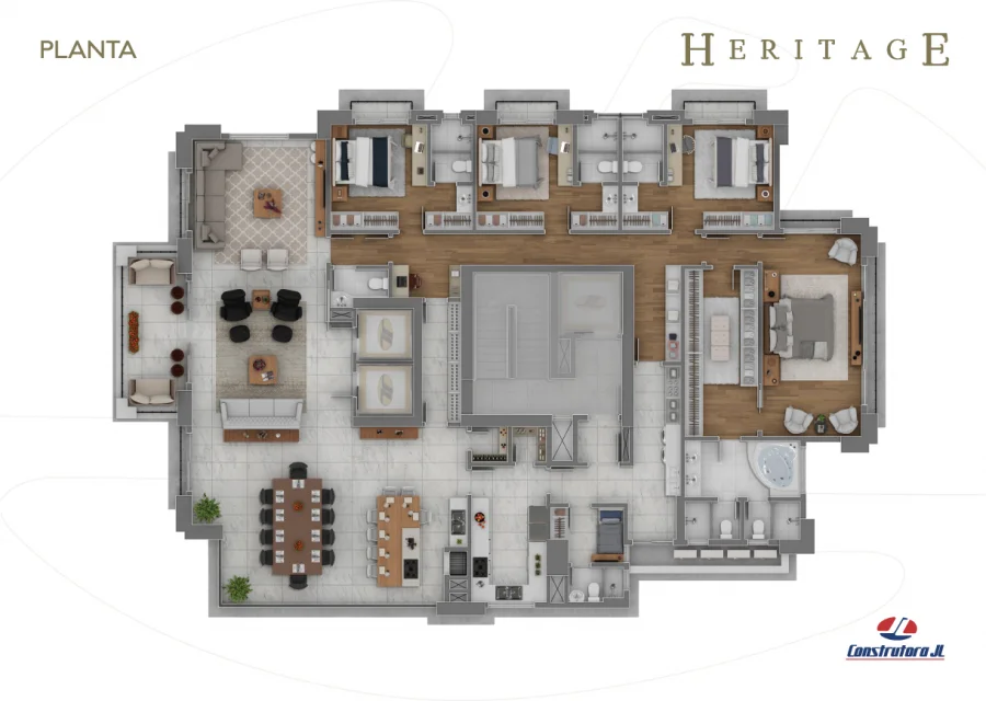 Planta apartamento Heritage Planta apartamento Heritage
